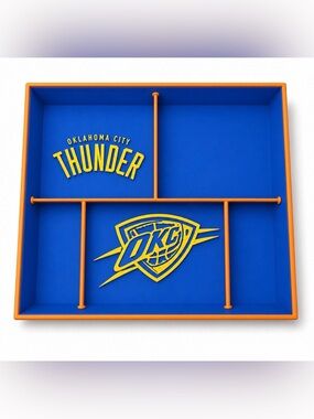 Oklahoma City Thunder NBA Pocket Dump Tray - For Keys, Wallet, Money, Etc